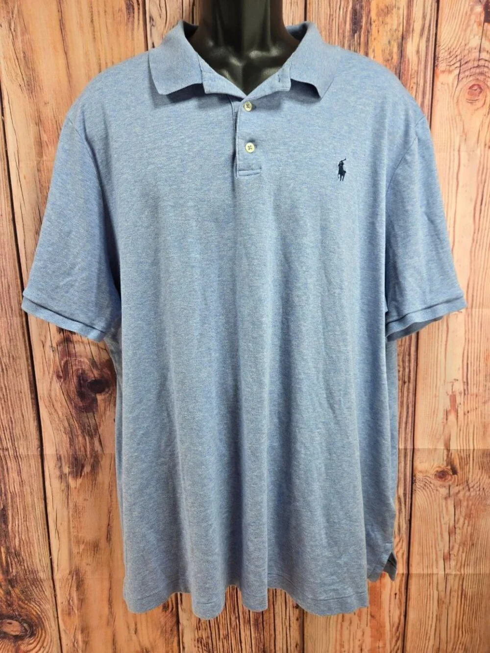 Polo Ralph Lauren Mens Classic Fit Blue Polo Shirt Size XXL